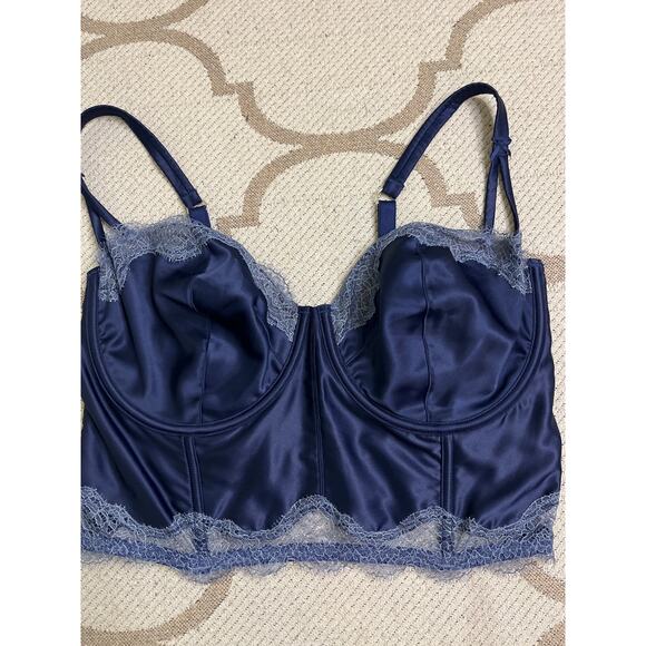 Victoria's Secret Dream Angels Unlined Balconette bra navy blue, size  36 DDD - Picture 3 of 14